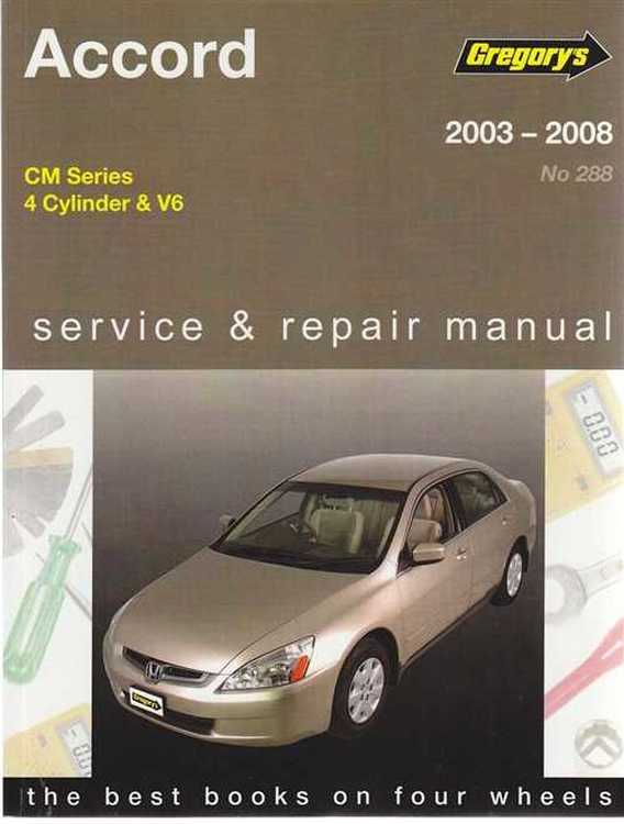 Honda Accord CM Series 2003 2008 Gregorys Service Repair Manual